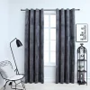 VIDAXL Rideaux Occultants Et Anneaux 2pcs Velours Anthracite 140x175cm achetez 14