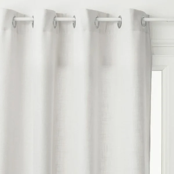 grande popularité ATMOSPHERA Rideau En Polyester Modèle Léon – 140 X 260 Cm – Ivoire 1